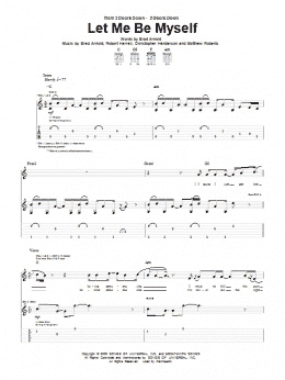 page one of Let Me Be Myself (Guitar Tab)