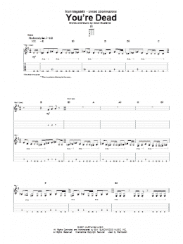 page one of You're Dead (Guitar Tab)