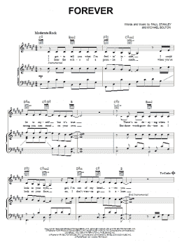 page one of Forever (Piano, Vocal & Guitar Chords (Right-Hand Melody))