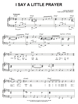 page one of I Say A Little Prayer (Piano & Vocal)