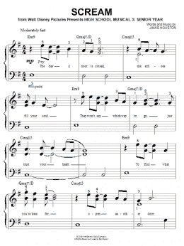 page one of Scream (Big Note Piano)