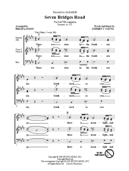 page one of Seven Bridges Road (arr. Philip Lawson) (SATB Choir)