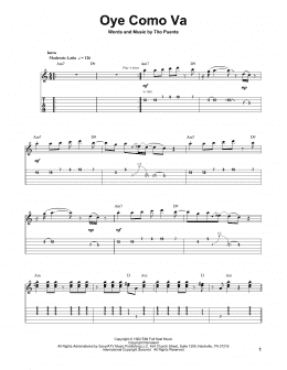 page one of Oye Como Va (Guitar Tab (Single Guitar))