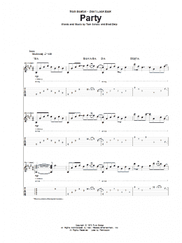 page one of Party (Guitar Tab)