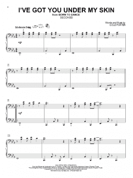 page one of I've Got You Under My Skin (Piano Duet)