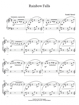 page one of Rainbow Falls (Educational Piano)