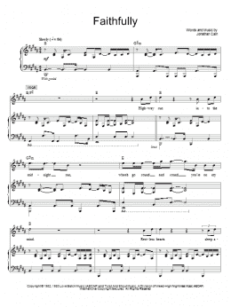 page one of Faithfully (Piano, Vocal & Guitar Chords (Right-Hand Melody))