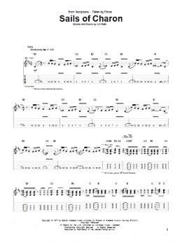 page one of Sails Of Charon (Guitar Tab)