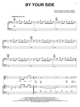 page one of By Your Side (Piano, Vocal & Guitar Chords (Right-Hand Melody))