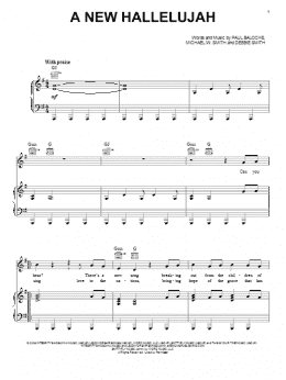 page one of A New Hallelujah (Piano, Vocal & Guitar Chords (Right-Hand Melody))