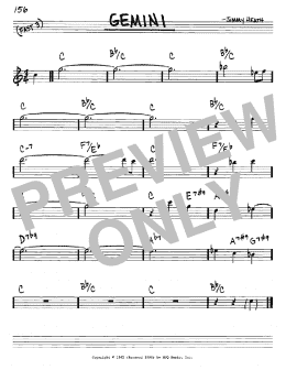 page one of Gemini (Real Book – Melody & Chords – Eb Instruments)