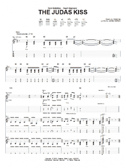 page one of The Judas Kiss (Guitar Tab)