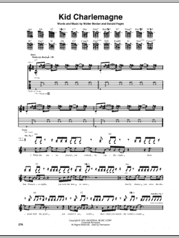 page one of Kid Charlemagne (Guitar Tab)