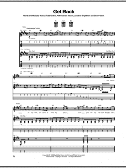 page one of Get Back (Guitar Tab)