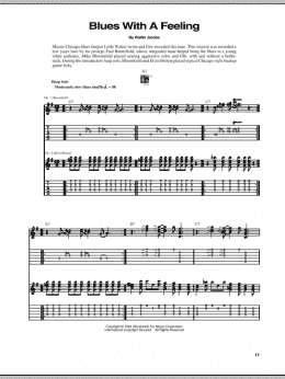 page one of Blues With A Feeling (Guitar Tab)