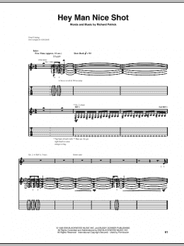 page one of Hey Man Nice Shot (Guitar Tab)