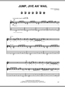 page one of Jump, Jive An' Wail (Guitar Tab)