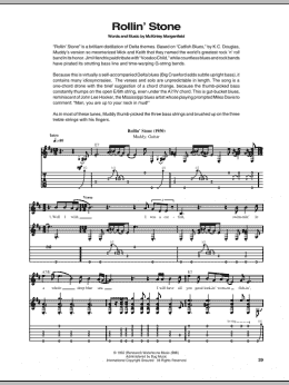 page one of Rollin' Stone (Catfish Blues) (Guitar Tab)