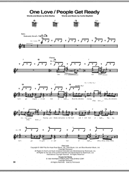 page one of One Love (Guitar Tab)