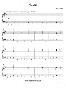 page one of Happy (Educational Piano)