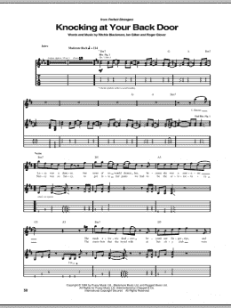 page one of Knocking At Your Back Door (Guitar Tab)