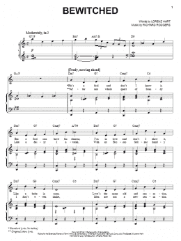 page one of Bewitched (Piano, Vocal & Guitar Chords (Right-Hand Melody))