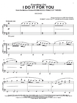 page one of (Everything I Do) I Do It For You (Piano Duet)