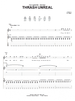 page one of Thrash Unreal (Guitar Tab)