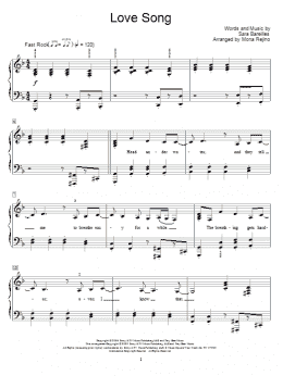 page one of Love Song (Educational Piano)