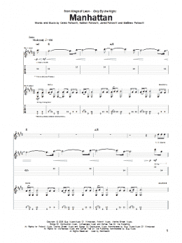 page one of Manhattan (Guitar Tab)