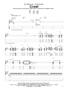 page one of Crawl (Guitar Tab)