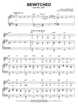 page one of Bewitched (Piano, Vocal & Guitar Chords (Right-Hand Melody))