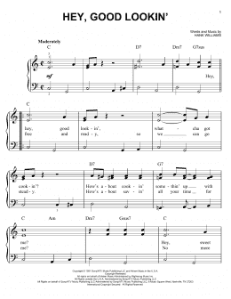 page one of Hey, Good Lookin' (Very Easy Piano)