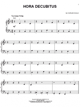 page one of Hora Decubitus (Easy Piano)