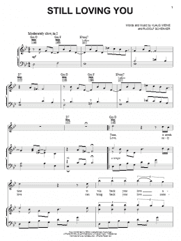 page one of Still Loving You (Piano, Vocal & Guitar Chords (Right-Hand Melody))