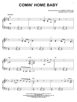page one of Comin' Home Baby (arr. Brent Edstrom) (Piano Solo)