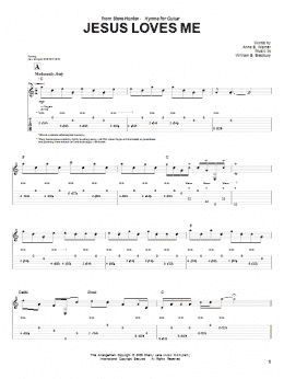 page one of Jesus Loves Me (Guitar Tab)