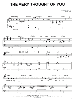 page one of The Very Thought Of You (Piano & Vocal)