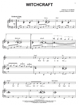 page one of Witchcraft (Piano & Vocal)