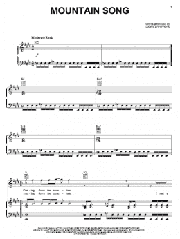 page one of Mountain Song (Piano, Vocal & Guitar Chords (Right-Hand Melody))