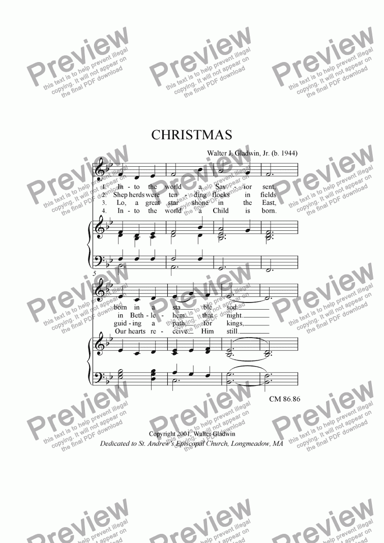 Christmas - Download Sheet Music PDF file