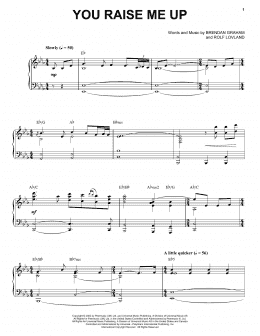 page one of You Raise Me Up (Piano & Vocal)