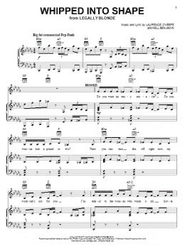 page one of Whipped Into Shape (Piano, Vocal & Guitar Chords (Right-Hand Melody))