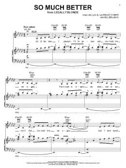 page one of So Much Better (Piano, Vocal & Guitar Chords (Right-Hand Melody))