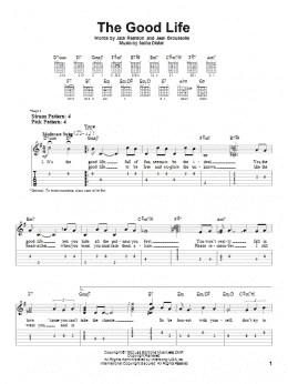 page one of The Good Life (Easy Guitar Tab)