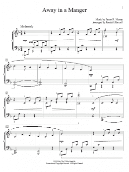 page one of Away In A Manger (Educational Piano)