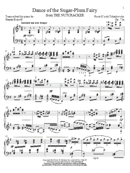 page one of Dance Of The Sugar Plum Fairy (from The Nutcracker) (Piano Solo)