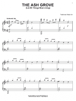 page one of The Ash Grove (Piano Solo)