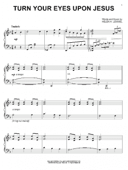 page one of Turn Your Eyes Upon Jesus (Piano Solo)