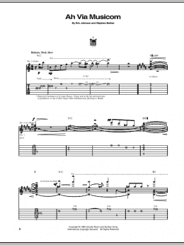 page one of Ah Via Musicom (Guitar Tab)